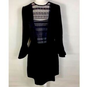 💚10 NWT A.B.S. Black 3/4 ruffled sleeved dress size 10 & size 8